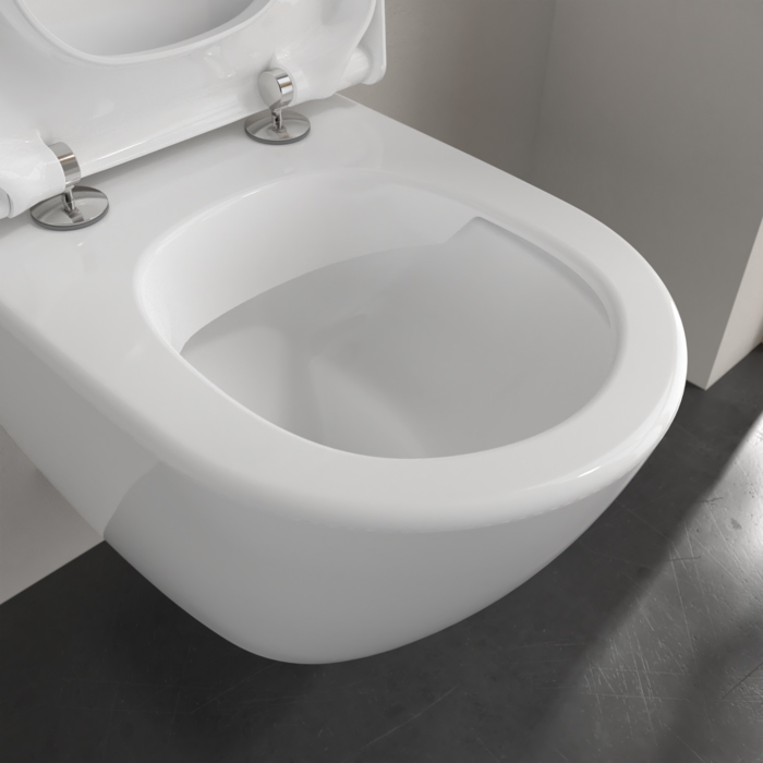 Villeroy&Boch Subway 2.0 Унитаз подвесной, 48х35.5см., Compact, с DirectFlush, с антигрязевым покрытием CeramicPlus, цвет: альпийский белый