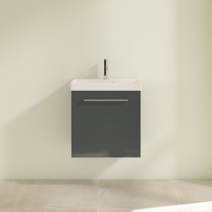 Villeroy & Boch Avento, Тумба с раковиной, подвесная, размер 53x51.4x35.2см., цвет: серый