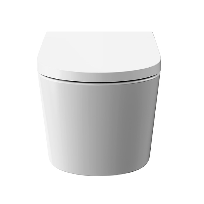 Kerama Marazzi TechWave Унитаз 38x59см, умный, подвесной, торнадо, с дистанционным управлением, цвет: белый глянцевый