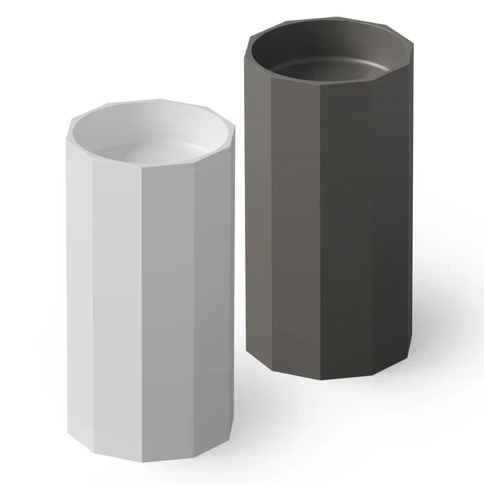 Dea Design Pedestal Basin Раковина 48x45.6x90см., напольная, без отв., Solid Surface, цвет: White №18