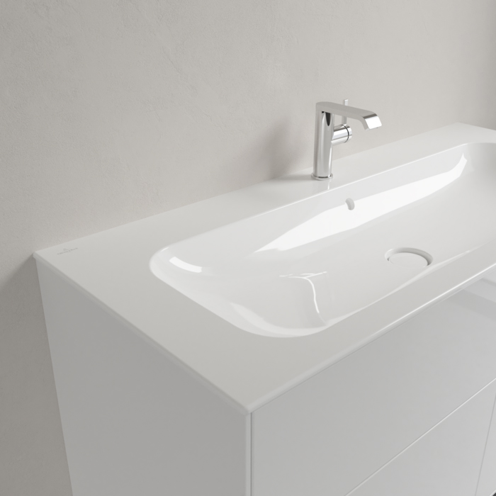Villeroy&Boch Finion Раковина 120х50 см, 1 отв., с переливом, с антигрязевым покрытием CeramicPlus, цвет: белый