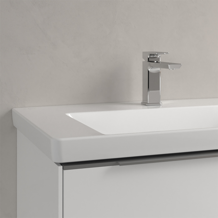 Villeroy&Boch Subway 3.0 Раковина 80х47х16.5см., 1 отв., подвесная, без перелива, цвет: альпийский белый