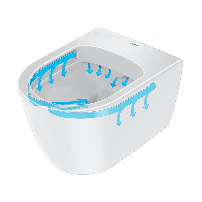 Duravit Soleil by Starck Унитаз 57см., подвесной, безободковый, HygieneFlush, сиденье микролифт, цвет: белый