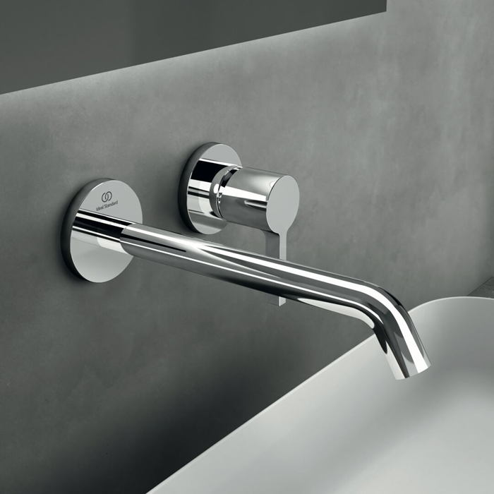 Ideal Standard Joy Смеситель для раковины, встраиваемый, излив: 22.5см., для монтажа с комплектом №1 A1313NU, цвет: хром