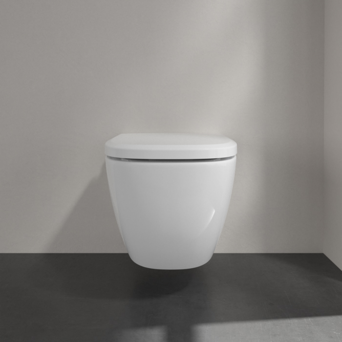 Villeroy&Boch Antheus, Унитаз подвесной, 37.5x56см, с переливом, с антигрязевым покрытием CeramicPlus, цвет: белый