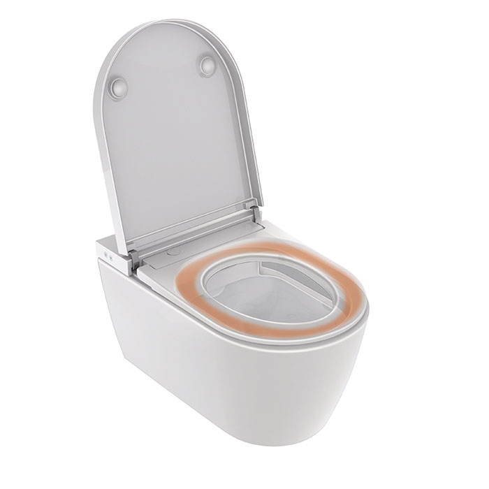 Duravit Starck F Plus Унитаз подвесной, безободковый, Sensowash, с покрытием Hygieneglaze, цвет: белый