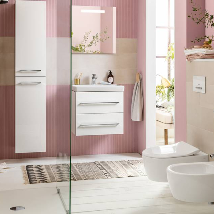 Villeroy&Boch Avento Раковина 60x47 см, 1 отв., с переливом, с антигрязевым покрытием CeramicPlus, цвет: белый