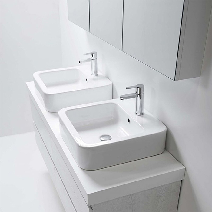 Hatria H.Hour 09.00 S Раковина накладная, 48х48см., с 1 отв., цвет: белый