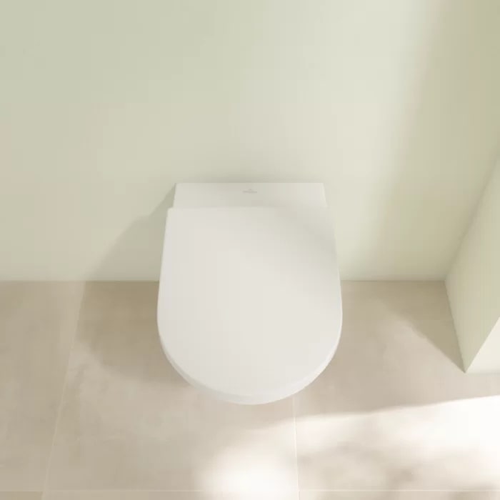 Villeroy&Boch Subway 3 Унитаз 37х56х36см., подвесной, безободковый, SoftClosing, цвет: альпийский белый