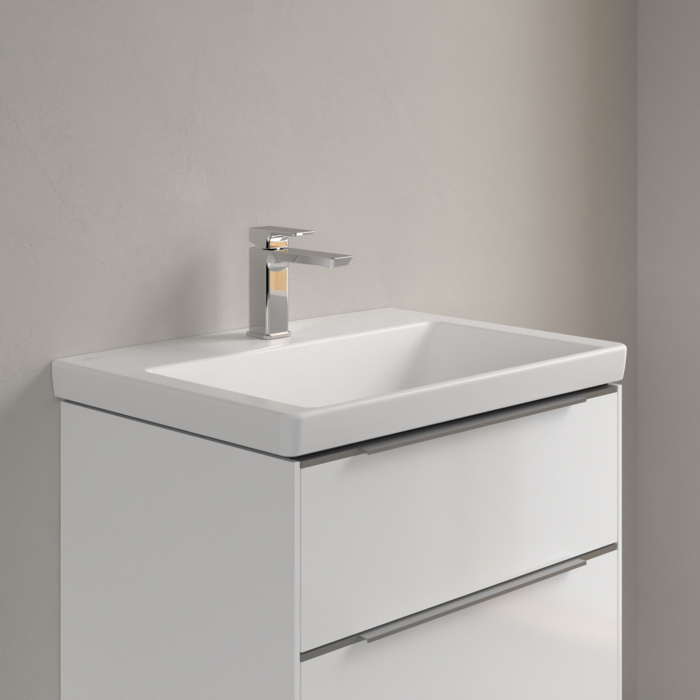 Villeroy&Boch Subway 3.0 Раковина 65х47х16.5см., 1 отв., подвесная, CeramicPlus, без перелива, цвет: белый камень