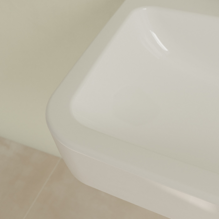 Villeroy&Boch O.novo раковина 65x46x17.5см., 1 отв., подвесная, с переливом, цвет: альпийский белый