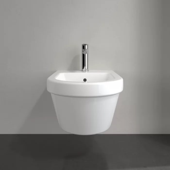 Villeroy&Boch Architectura Биде подвесное 370*530*265, 1 отверстие под смеситель, цвет альпийский белый