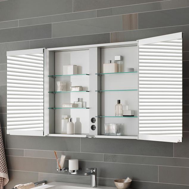 Keuco Royal Match Зеркальный шкаф с подсветкой 65x70x16см, подвесной, цвет: зеркало