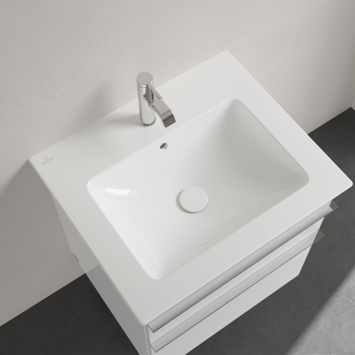 Villeroy&Boch Venticello Раковина 60х50 см, 1 отв., с переливом, с антигрязевым покрытием CeramicPlus, цвет: белый