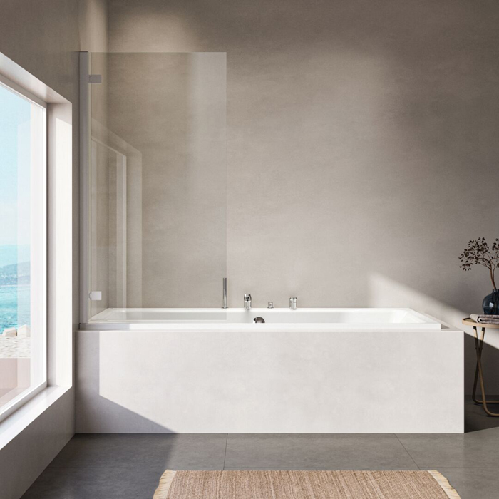Ideal Standard La Dolce Vita Смеситель для ванны, на 4 отв., с ручным душем, шланго для душа 175см., цвет: хром