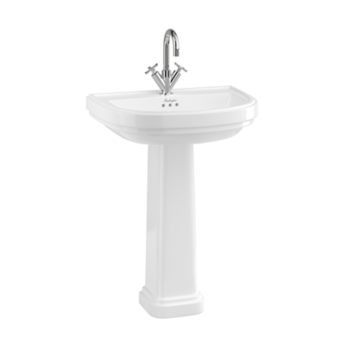 Burlington Riviera Раковина 65x47см, подвесная, с 2 отв., цвет: белый