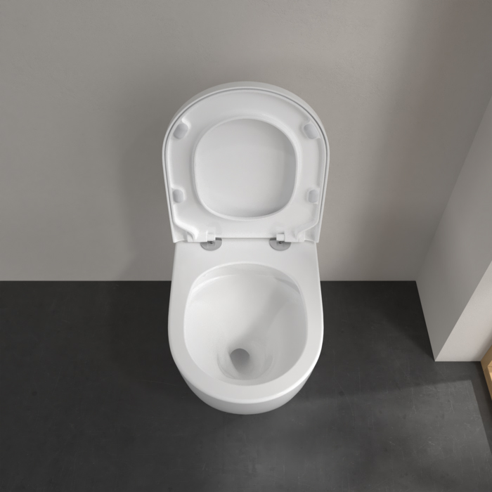 Villeroy&Boch Subway 3.0 Унитаз 37х60х40см., напольный, TwistFlush, с антигрязевым покрытием CeramicPlus, цвет: альпийский белый