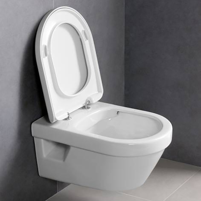 Villeroy&Boch Architectura Унитаз 37x53см., подвесной, безободковый, с гориз. выпуском, цвет: альпийский белый