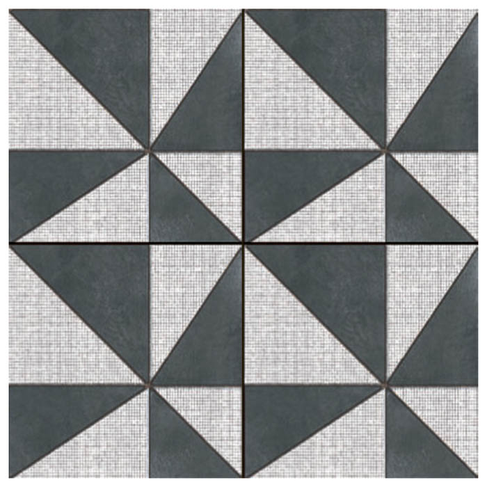Mutina Azulej Керамогранит 20x20см, универсальный, глазурованный, цвет: gira nero