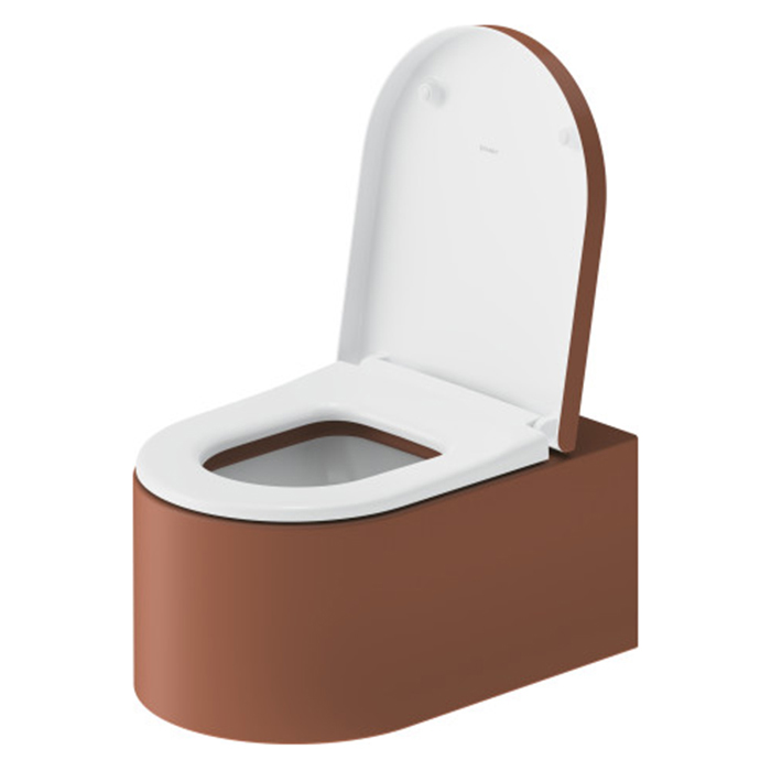 Duravit Millio Унитаз подвесной, 37x57см., декор "Smooth", крепление в компл., цвет: матовая корица