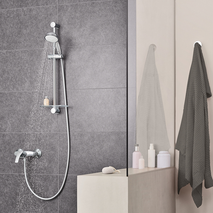 Grohe Tempesta Rustic Душевой гарнитур с ручным душем, штангой и шлангом 175см., цвет: хром