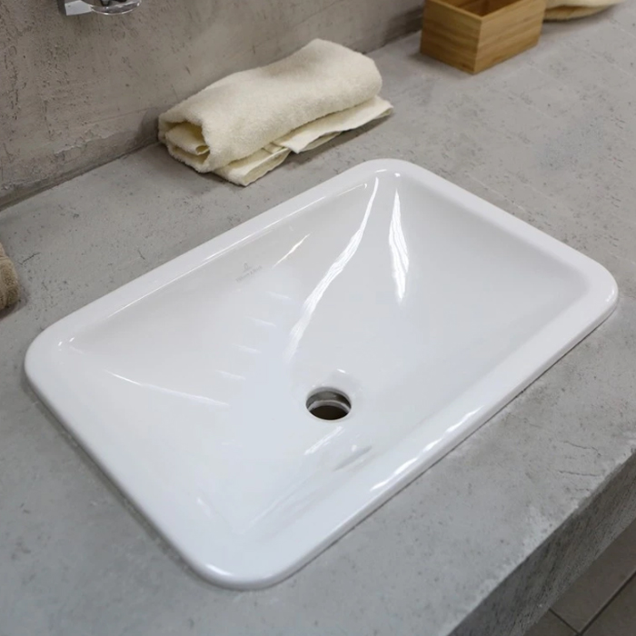 Villeroy&Boch Loop Friends Раковина 51х34 см, без отв., с переливом, с антигрязевым покрытием CeramicPlus, цвет: белый