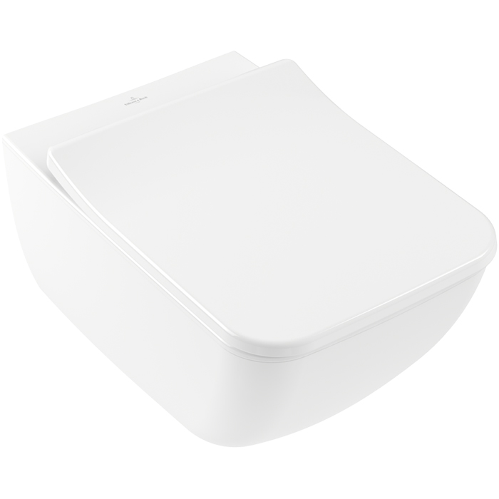 Villeroy&Boch Venticello, Унитаз подвесной, горизонтальный выпуск, 37.5x 56см, цвет: белый