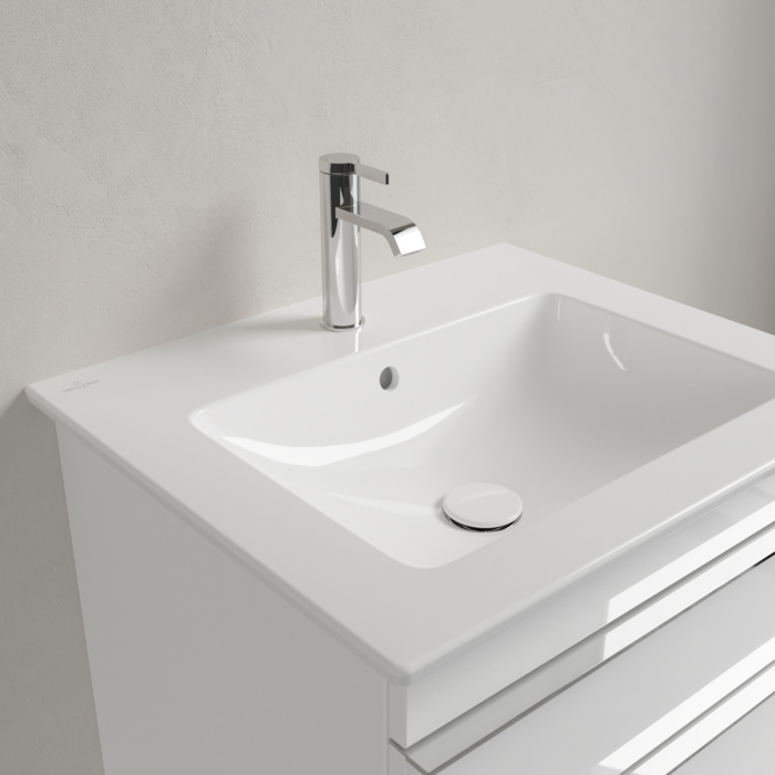 Villeroy&Boch Venticello Раковина 60х50 см, 1 отв., с переливом, с антигрязевым покрытием CeramicPlus, цвет: белый