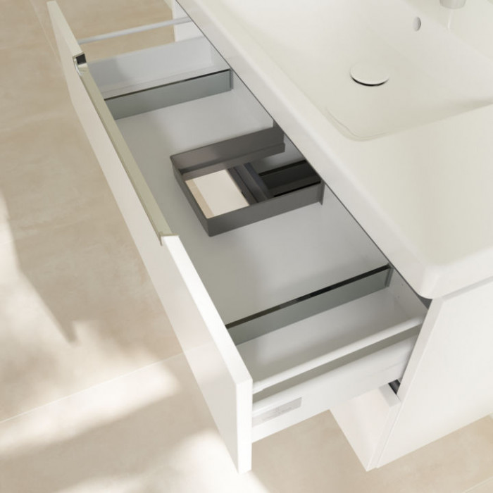 Villeroy&Boch Subway 2.0, Тумба под раковину, размер 98.7x52x44.9см., подвесная, с антигрязевым покрытием CeramicPlus, цвет: белый