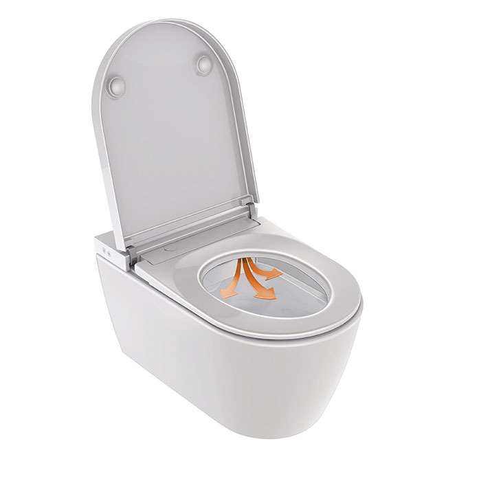 Duravit Starck F Plus Унитаз подвесной, безободковый, Sensowash, с покрытием Hygieneglaze, цвет: белый