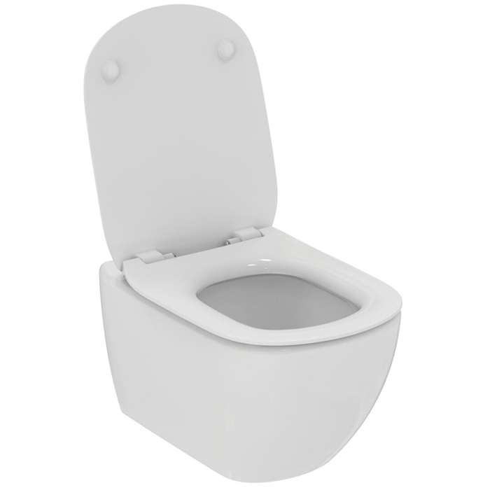 Ideal Standard Idealmood Унитаз подвесной 53.5х36.5см., , AquaBlade® ,с сиденьем и крышкой, цвет: белый