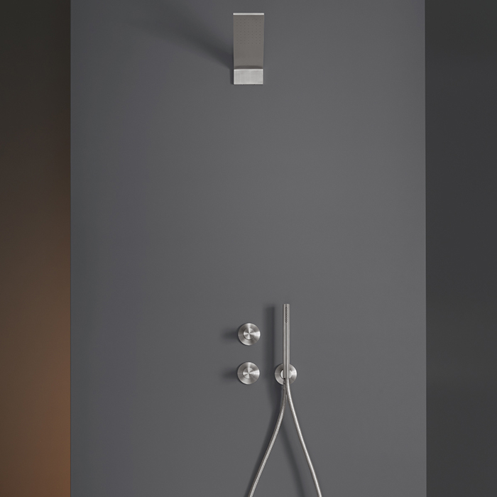 CEA Design CARTESIO Смеситель для раковины, настенный, цвет: нержавеющая сталь