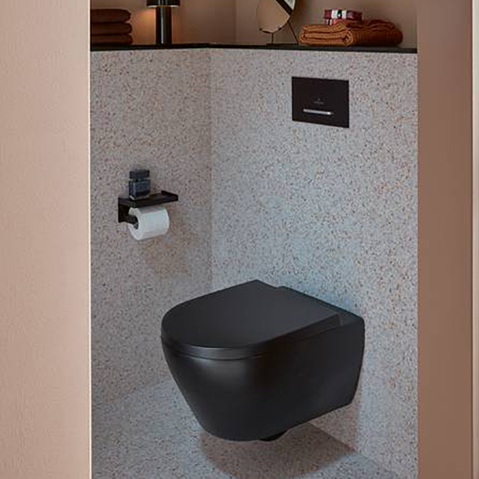 Villeroy&Boch ViConnect Кнопка смыва унитаза, цвет: черный матовый
