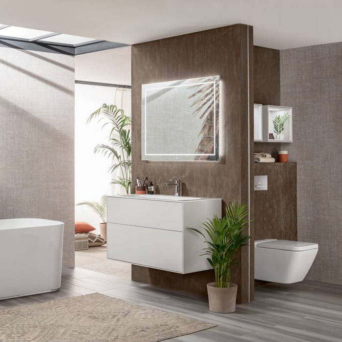 Villeroy&Boch Finion Раковина 100х50 см, 1 отв., с переливом, с антигрязевым покрытием CeramicPlus, цвет: белый