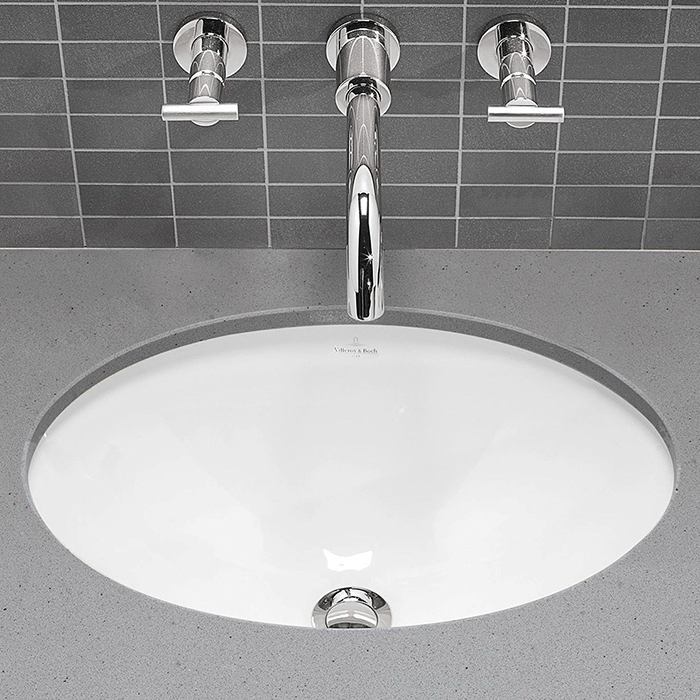Villeroy&Boch Evana Раковина 61.5х41.5х20см., без отв., под столешницу, с переливом, с антигрязевым покрытием CeramicPlus, цвет: альпийский белый