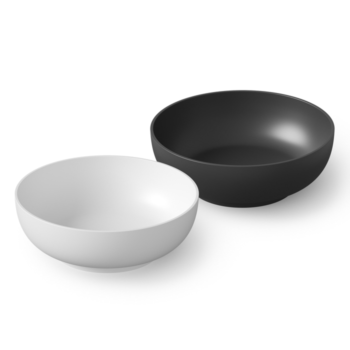Dea Design Round Ванна 190x190x55см., отдельностоящая, Solid Surface, цвет: Black №16