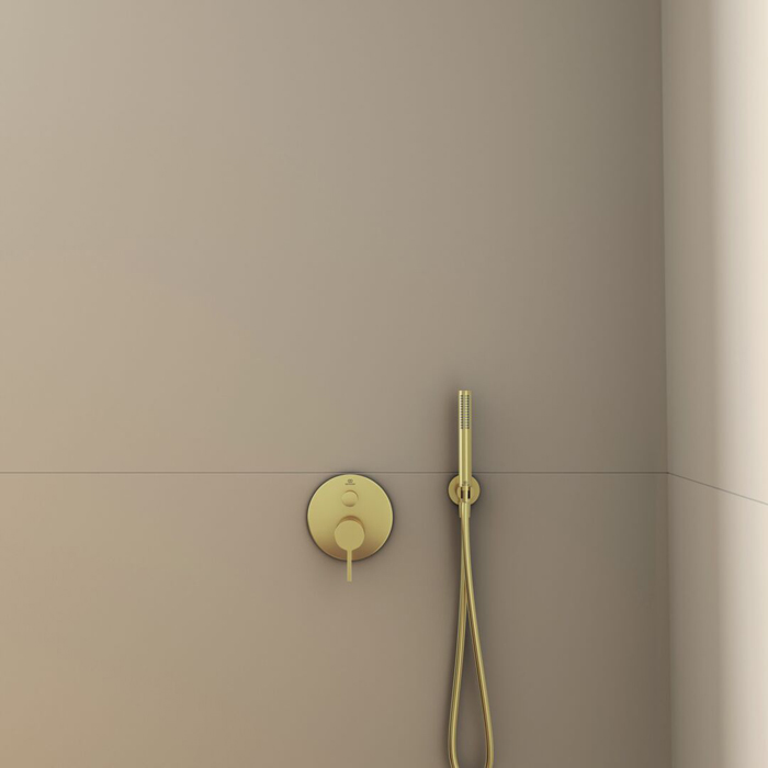 Ideal Standard Joy Смеситель для ванны, встраиваемый, цвет: PVD Brushed Gold (Шлифованное Золото)