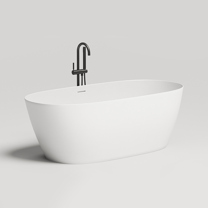 Salini Lofo Ванна 170x80см, отдельностоящая, Solid Surface, цвет: белый матовый