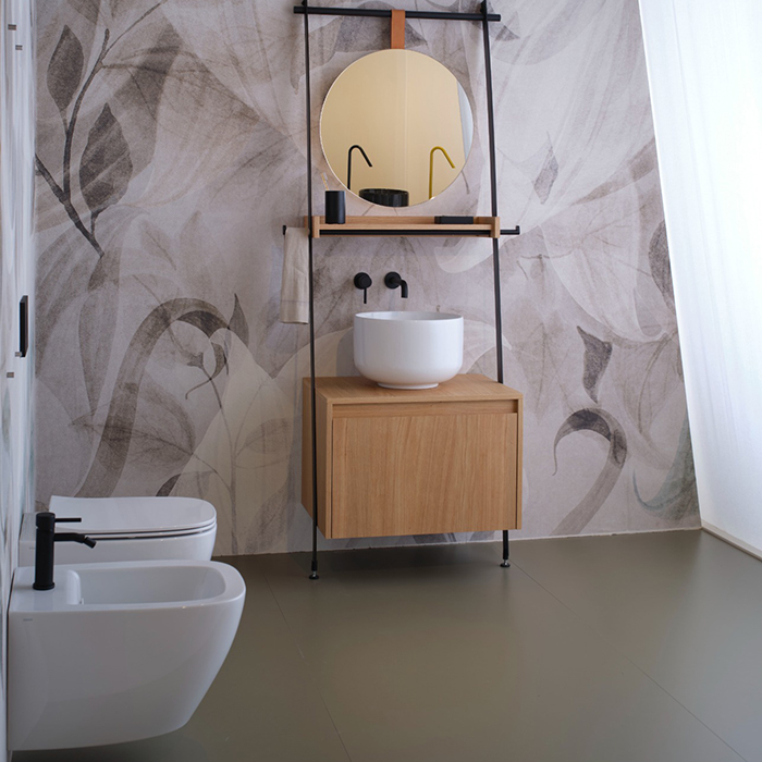 Simas Juniper Биде подвесное 53.5x37x32см., 1 отв., цвет: белый глянцевый