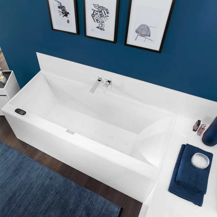 Villeroy&Boch Squaro edge 12 Ванна 190х90х45см., встраиваемая, прямоугольная, цвет: белый
