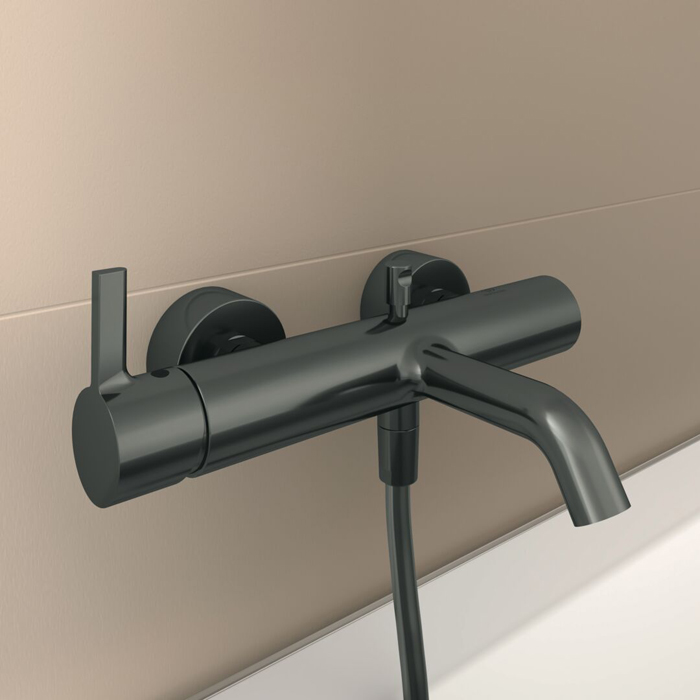 Ideal Standard Joy Смеситель для ванны, настенный, цвет: PVD Magnetic Grey