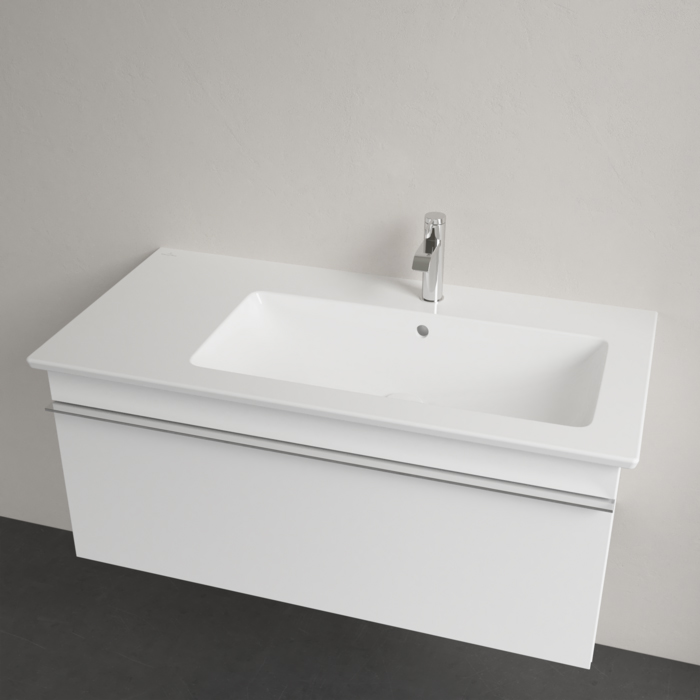 Villeroy&Boch Venticello Раковина 100х50 см, 1 отв., с переливом, с антигрязевым покрытием CeramicPlus, цвет: белый