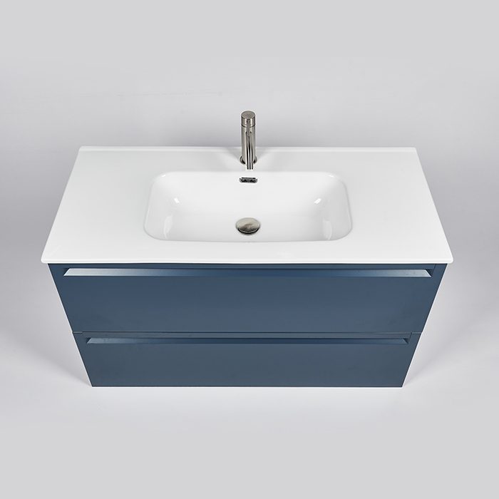 Inda Piccadilly Тумба подвесная 100x45x60см, раковина керамическая, цвет: blu denim