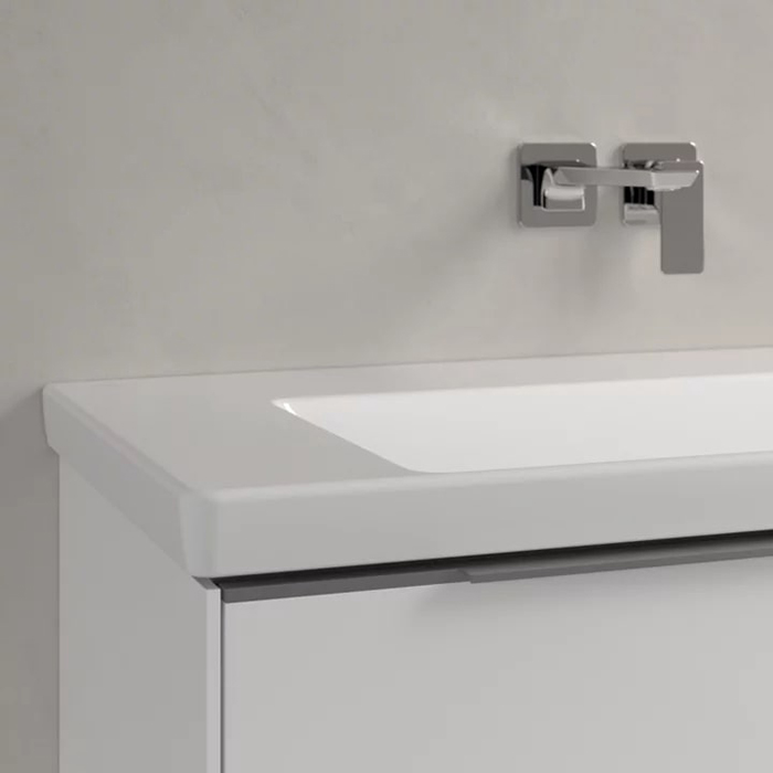 Villeroy&Boch Subway 3.0 Раковина 100х47х16.5см., без отв., подвесная, без перелива, цвет: альпийский белый