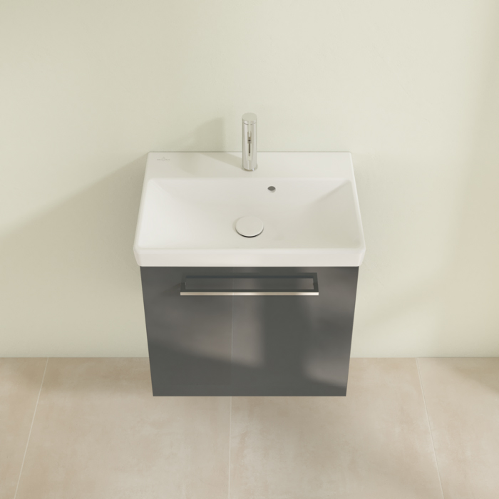 Villeroy & Boch Avento, Тумба с раковиной, подвесная, размер 53x51.4x35.2см., цвет: серый