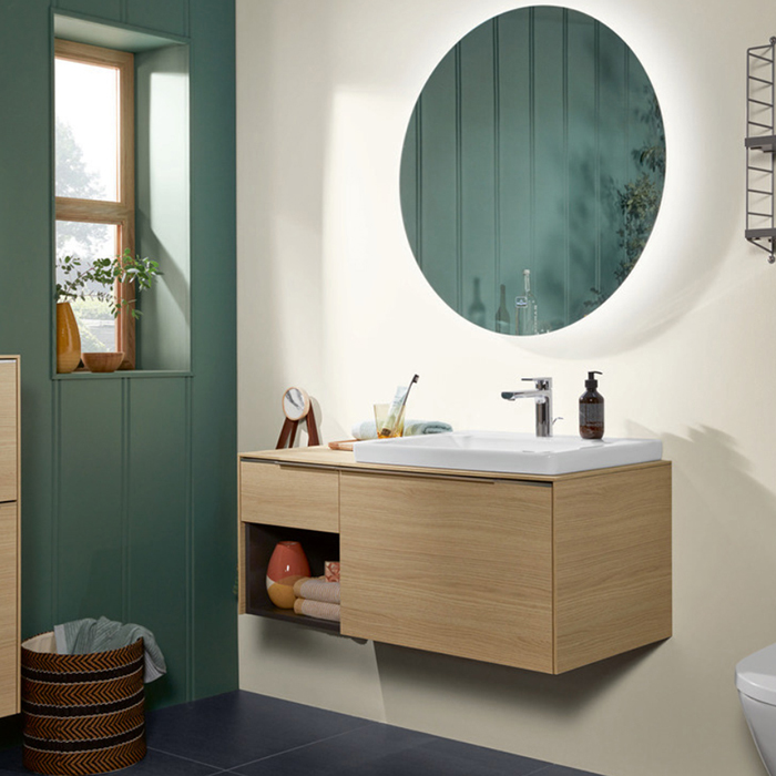 Villeroy&Boch Subway 3.0 Раковина 60х47х16.5см., 1 отв., подвесная, с антигрязевым покрытием CeramicPlus, с переливом, цвет: альпийский белый