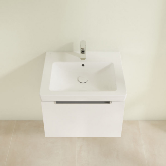 Villeroy&Boch Subway 2.0, Тумба под раковину, подвесная, 58.7x42x45.4см., цвет: белый