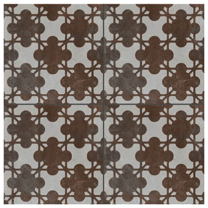 Mutina Azulej Керамогранит 20x20см, универсальный, глазурованный, цвет: flores grigio