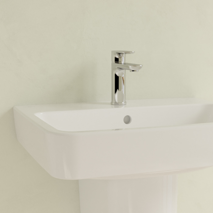 Villeroy&Boch O.novo раковина 60x46x17.5см., 1 отв., подвесная, с переливом, цвет: альпийский белый