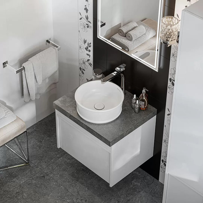 Kerama Marazzi Circo Раковина 36x36x13.5см., накладная, без отв., без перелива, цвет: белый глянцевый